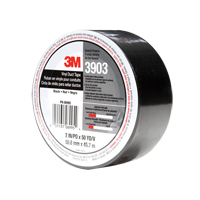 Rubans adh&eacute;sifs en vinyle 3903, 1245 mm (49") la x 46 m (151') lo, 6,5 mils, Noir Equipment World