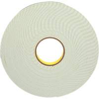 Double-Coated Foam Tape, 33 m (108') L x 25.4 mm (1") W, 62 mils, Urethane Equipment World