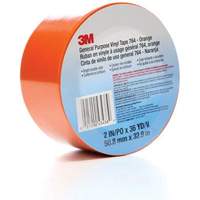 Ruban en vinyle pour travaux g&eacute;n&eacute;raux 764, 50,8 mm (2") la x 32,9 m (108') lo, 5 mils, Orange Equipment World