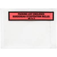 Packing List Envelope, 5-1/2" L x 4-1/2" W, Endloading Style Equipment World