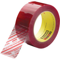 Scotch&reg; Security Message Box Sealing Tape 3779, Acrylic Adhesive, 1.8 mils, 48 mm (2") x 914 m (2998') Equipment World