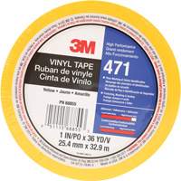 471 Vinyl Tape, 25.4 mm (1") W x 32.9 m (108') L, 5.2 mils, Yellow Equipment World