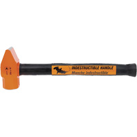 UCP-316 Super Heavy-Duty Indestructible Handle Cross Pein Hammer, 3 lbs. Head Weight, Plain Face, Solid Steel Handle Equipment World