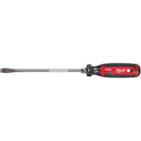Slotted Screwdriver, 3/8" Tip, Round, 330 mm L, Cushion Grip Handle Equipment World