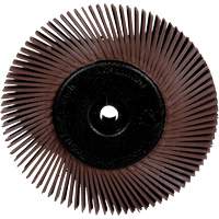 Brosses radiales bristle pour meuleuses d'&eacute;tabli, Grain 36X, 6" dia. Equipment World