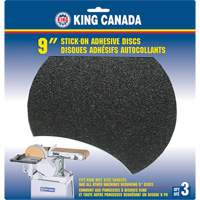 Disque de ponçage pour le bois, 9" dia., Grain 60 Equipment World