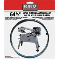 Bandsaw Metal Blade, Carbon Steel, 64-1/2" L x 1/2" W x 0.025" Thick, 24 TPI Equipment World
