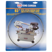 Metal Cutting Bandsaw Blade, Carbon Steel, 93" L x 3/4" W x 0.032" Thick, 10 TPI Equipment World