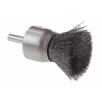 Crimped Wire End Brush, 1", 0.006 Fill Equipment World