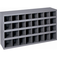 Armoires pour bacs de rangement en acier, 33-3/4" la x 12" p x 19-1/4" h, Gris Equipment World