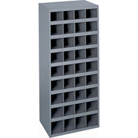 Armoires pour bacs de rangement en acier, 17-7/8" la x 12" p x 42" h, Gris Equipment World