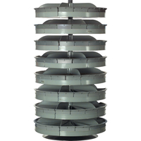 Rotabin&reg; Storage Units, 500 lbs. Capacity per Level, 8 Level, 66" H x 34" Dia. Equipment World