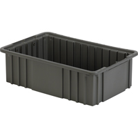 Divider Box, Polyethylene, 16.5" W x 10.9" D x 5" H, Grey Equipment World