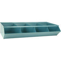 Bacs sectionnels superposables, Cap. 100 lb, 37" la x 18-3/4" p x 7-1/2" h, Bleu Equipment World