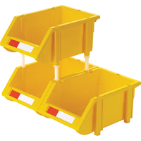 Stack & Hang Bin, 4-13/16" W x 3-3/16" H x 7-1/8" D, Yellow Equipment World