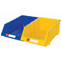 Stack & Hang Bin, 11-13/16" W x 7" H x 17-11/16" D, Yellow Equipment World