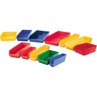 Shelf Bins, 11-1/8" W x 4" H x 11-5/8" D, Yellow, 30 lbs. Capacity Equipment World