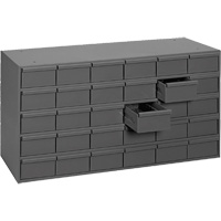 Industrial Drawer Cabinets, 30 Drawers, 33-3/4" W x 11-5/8" D x 17-3/4" H, Grey Equipment World