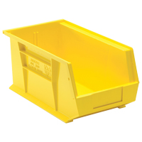 Ultra Stack & Hang Bin, 8-1/4" W x 7" H x 14-3/4" D, Yellow Equipment World