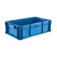 Syst&egrave;me de contenants d'exp&eacute;dition 4845 de StakPak Plus, 15" la x 24" p x 7,5" h, Bleu royal Equipment World