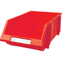 Stack & Hang Bin, 11-13/16" W x 7" H x 17-11/16" D, Red Equipment World