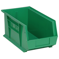 Ultra Stack & Hang Bin, 8-1/4" W x 7" H x 14-3/4" D, Green Equipment World