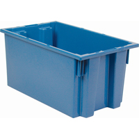 Contenants Stack & Nest, 9" x 18" x 11", Bleu Equipment World