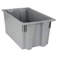 Contenants Stack & Nest, 9" x 18" x 11", Gris Equipment World
