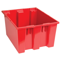 Contenants Stack & Nest, 10" x 19,5" x 15,5", Rouge Equipment World