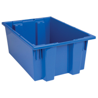 Contenants Stack & Nest, 8" x 19,5" x 13,5", Bleu Equipment World