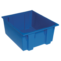 Contenants Stack & Nest, 10" x 23,5" x 19,5", Bleu Equipment World