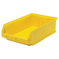 Contenants g&eacute;ants empilables, 12,375" la x 19,75" p x 5,875" h, Jaune Equipment World