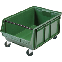 Mobile Giant Stacking Bin, 11-7/8" H x 18-3/8" W x 29" D, 150 lbs. Capacity, Green Equipment World