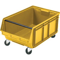 Mobile Giant Stacking Bin, 11-7/8" H x 18-3/8" W x 29" D, 150 lbs. Capacity, Yellow Equipment World