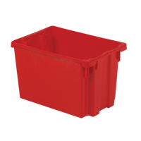 Contenants Stack-N-Nest Polylewton, 12,1" x 19,4" x 12,9", Rouge Equipment World