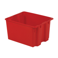 Contenants Stack-N-Nest Polylewton, 12" x 21" x 17", Rouge Equipment World
