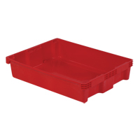 Contenants Stack-N-Nest Polylewton, 6,1" x 29,6" x 22,4", Rouge Equipment World