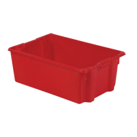 Contenants Stack-N-Nest Polylewton, 10,5" x 28,4" x 18,7", Rouge Equipment World