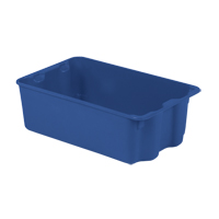 Contenants Stack-N-Nest Polylewton, 7,9" x 24" x 14,1", Bleu Equipment World