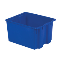 Contenants Stack-N-Nest Polylewton, 12" x 21" x 17", Bleu Equipment World