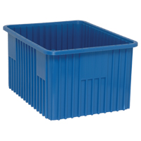 Divider Box&reg; Containers, Plastic, 22.5" W x 17.5" D x 12" H, Blue Equipment World