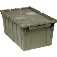 Boîte de transfert avec couvercle, 12,5" x  x , Gris Equipment World