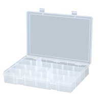 Compact Compartment Cases, 13.125" W x 2.3125" D x 9" H, 24 Compartments Equipment World