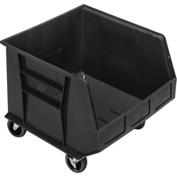Bac mobile, 14" ha x 16-1/2" la x 18" p, Capacit&eacute; de 75 lb, Noir Equipment World