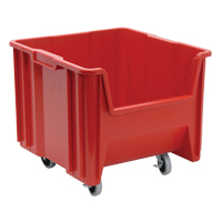 Bac g&eacute;ant mobile empilable, 12-1/2" ha x 16-1/2" la x 17-1/2" p, Capacit&eacute; de 250 lb, Rouge Equipment World
