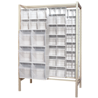 Free-Standing Tip-Out Bins Slider System, 51-1/4" W x 26" D x 77" H, 101 Drawers Equipment World