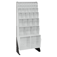 Tip-Out Bins Stand, 23-5/8" W x 8" D x 52" H, 38 Drawers Equipment World