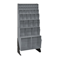 Tip-Out Bins Stand, 23-5/8" W x 8" D x 52" H, 38 Drawers Equipment World