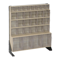 Tip-Out Bins Stand, 23-5/8" W x 8" D x 28" H, 31 Drawers Equipment World