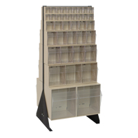 Tip-Out Bins Stand, 23-5/8" W x 16" D x 52" H, 76 Drawers Equipment World